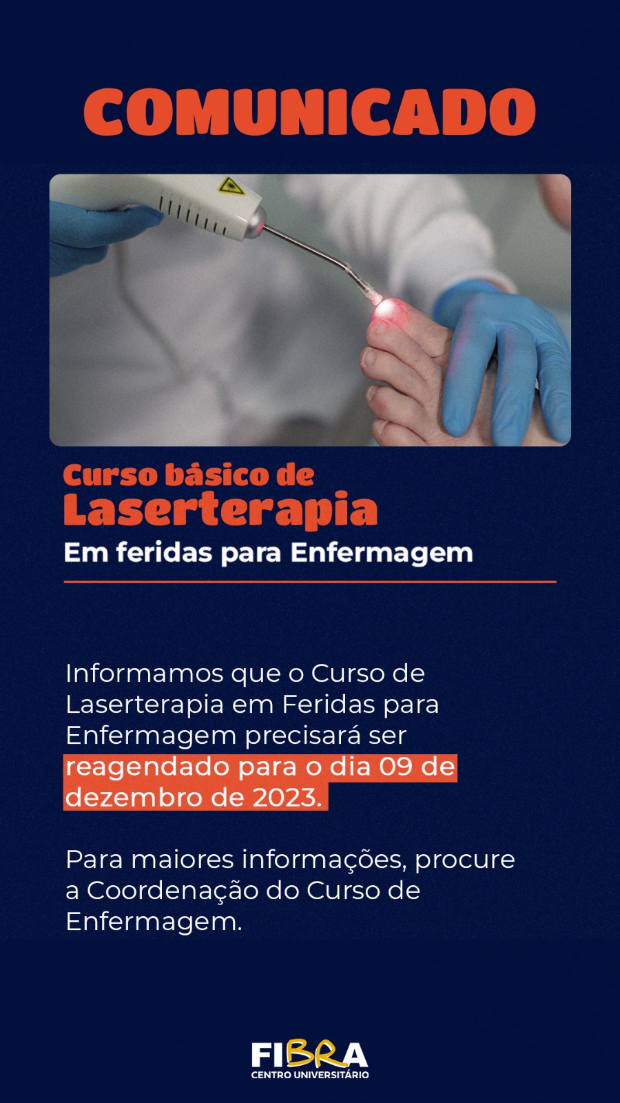 Curso de Laserterapia em Feridas para Enfermagem