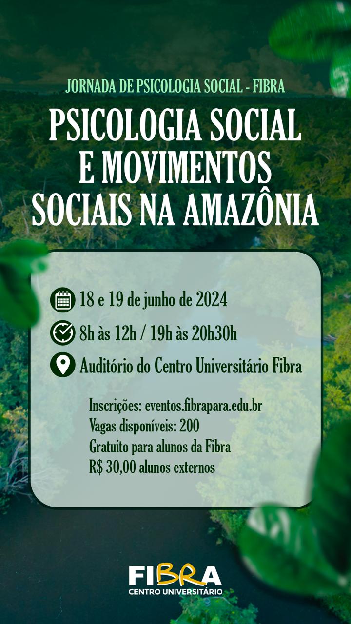 JORNADA DE PSICOLOGIA SOCIAL DA FIBRA