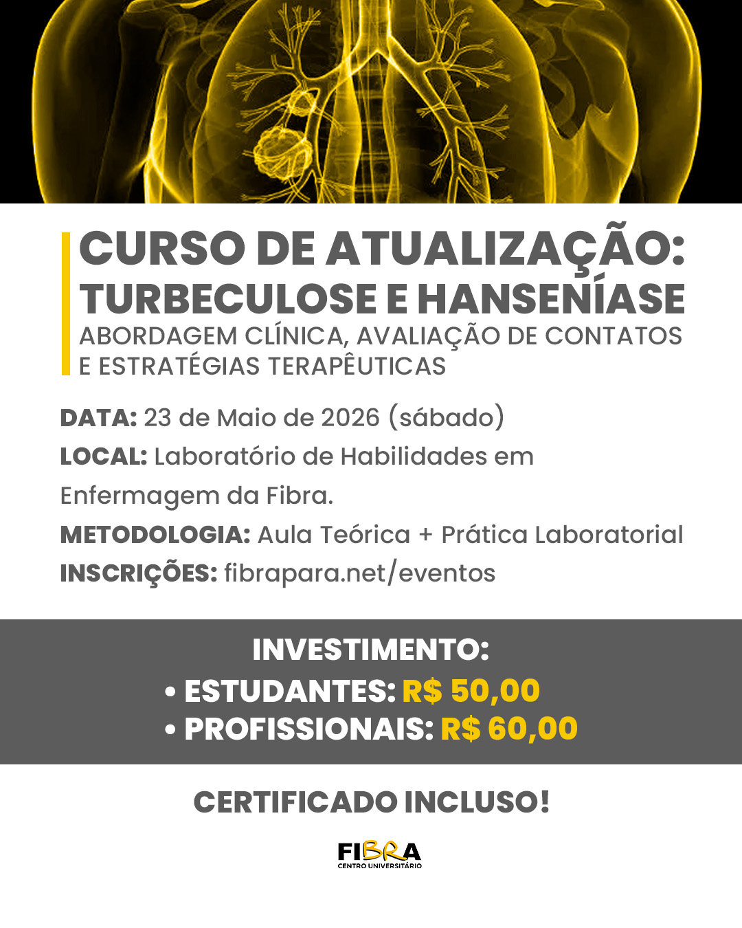 CURSO DE ATUALIZAÇÃO: TUBERCULOSE E HANSENÍASE