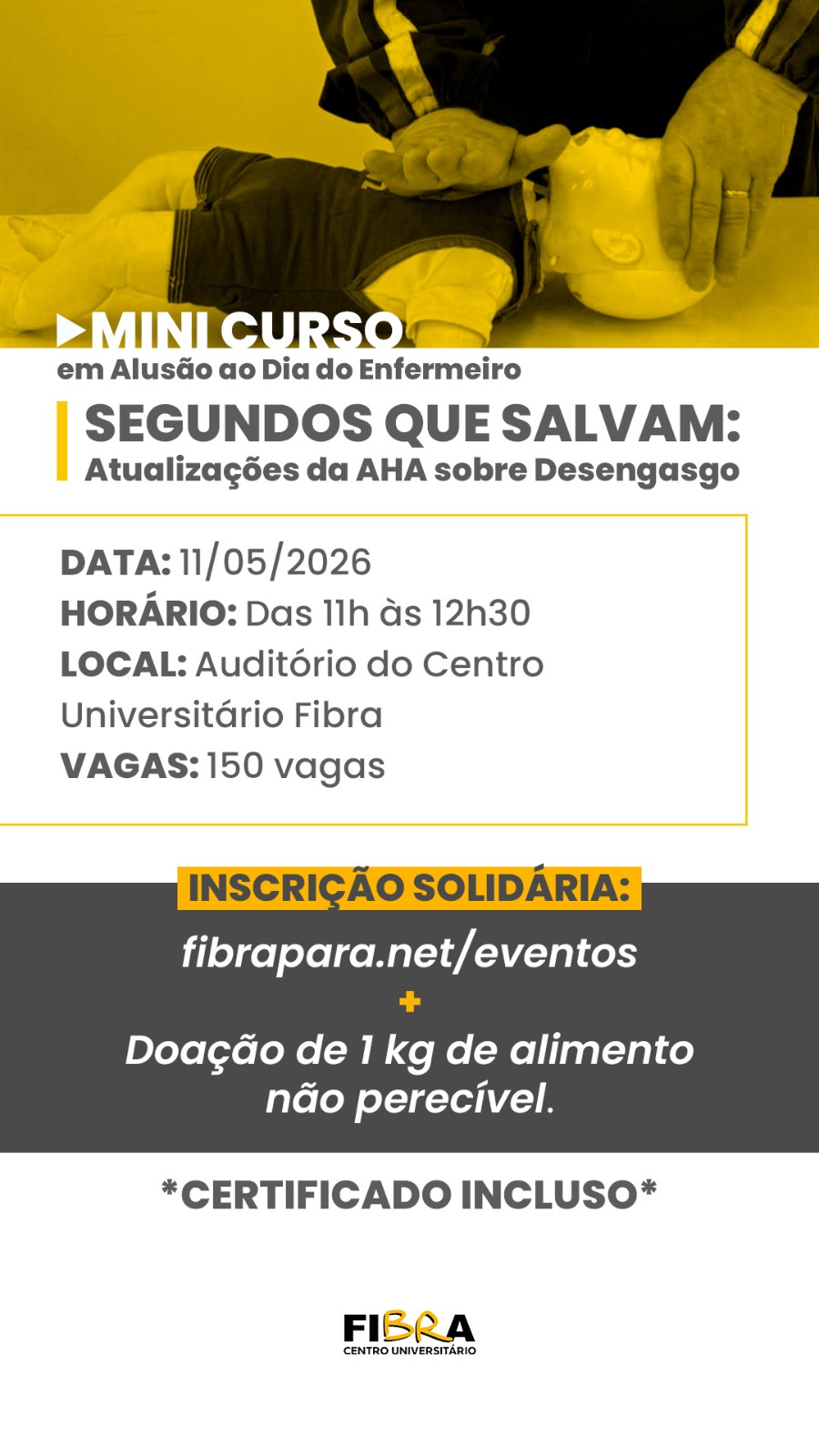 Minicurso Segundos que Salvam: Atualizações da AHA sobre Desengasgo