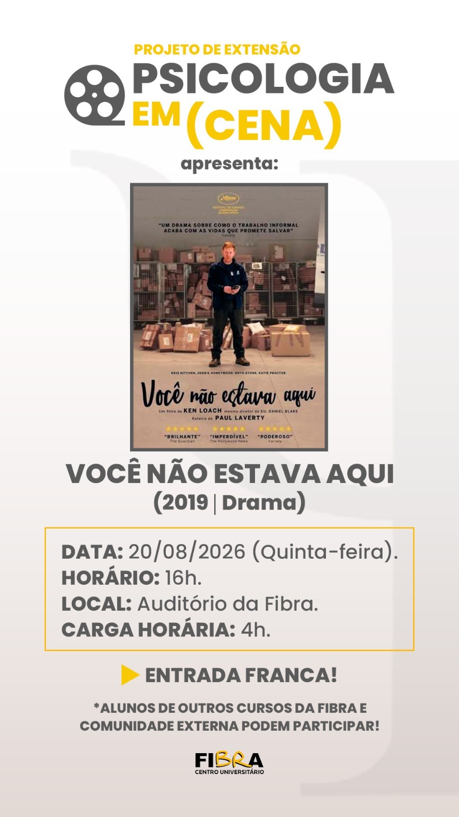 Psicologia em (CENA) - Você não estava aqui