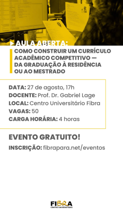Aula Aberta: como construir um currículo acadêmico competitivo — da graduação à residência ou ao mestrado